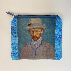 Vincent Van Gogh Coin / Cosmetic / Card / Phone Purse - New - 6.5 in. x 5.5 in.